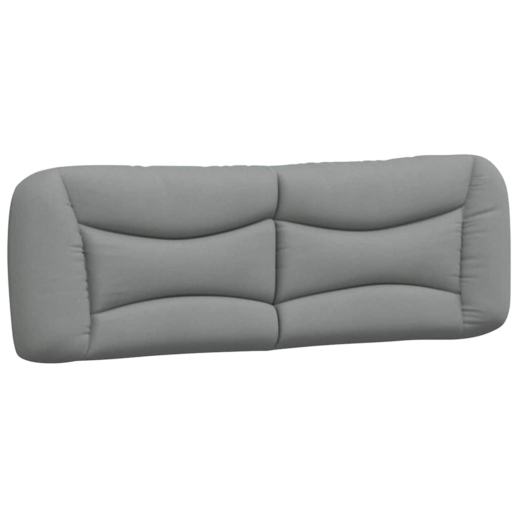 Bed Frame without Mattress "Hvar" Light Gray 59.8"x79.9" Fabric