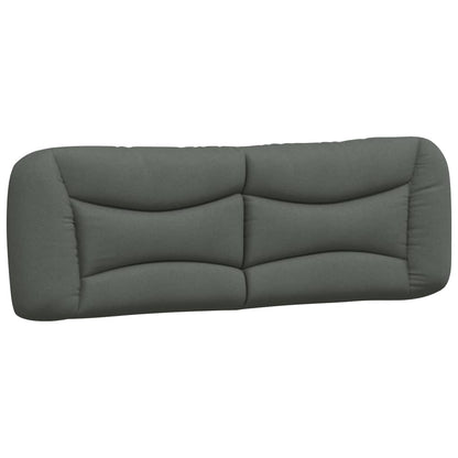 Bed Frame Dark Grey Polyester Queen Decorative Inlays Bed Frame