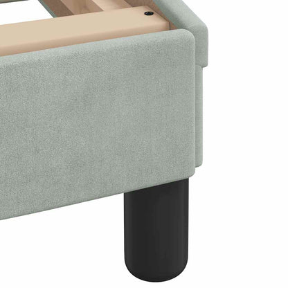 Bed Frame Light grey Velvet Twin Appealing Design Bed Frame