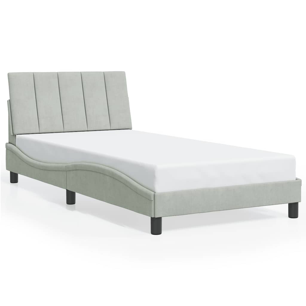 Bed Frame Light Gray