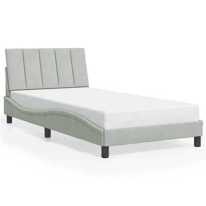 Bed Frame Light Gray