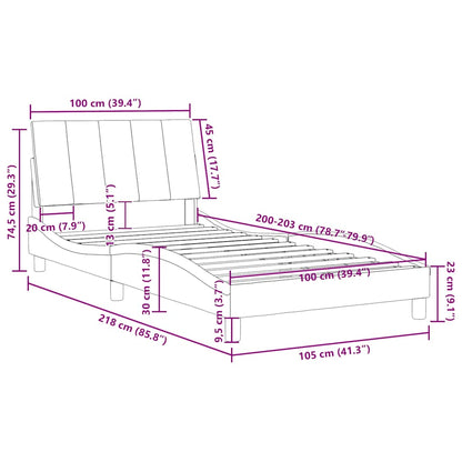 Bed Frame Light Gray