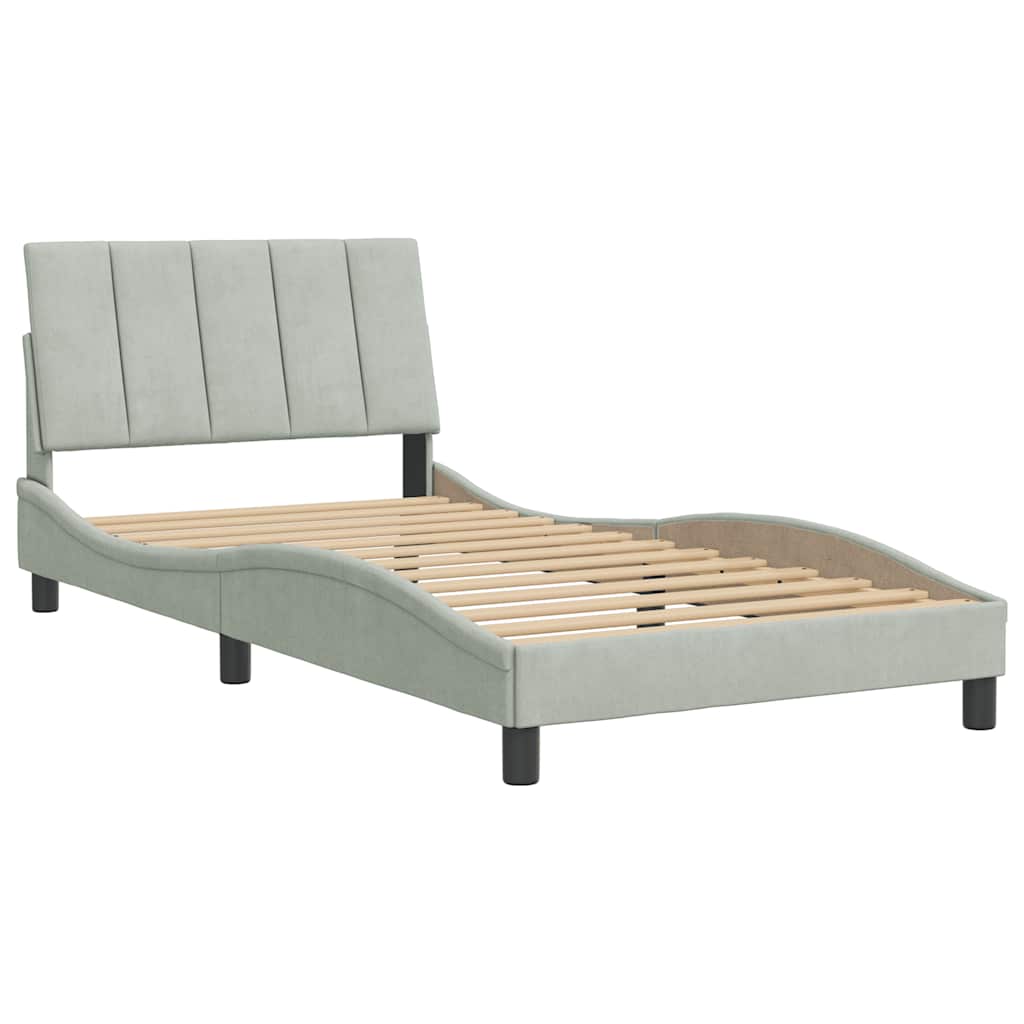 Bed Frame Light Gray