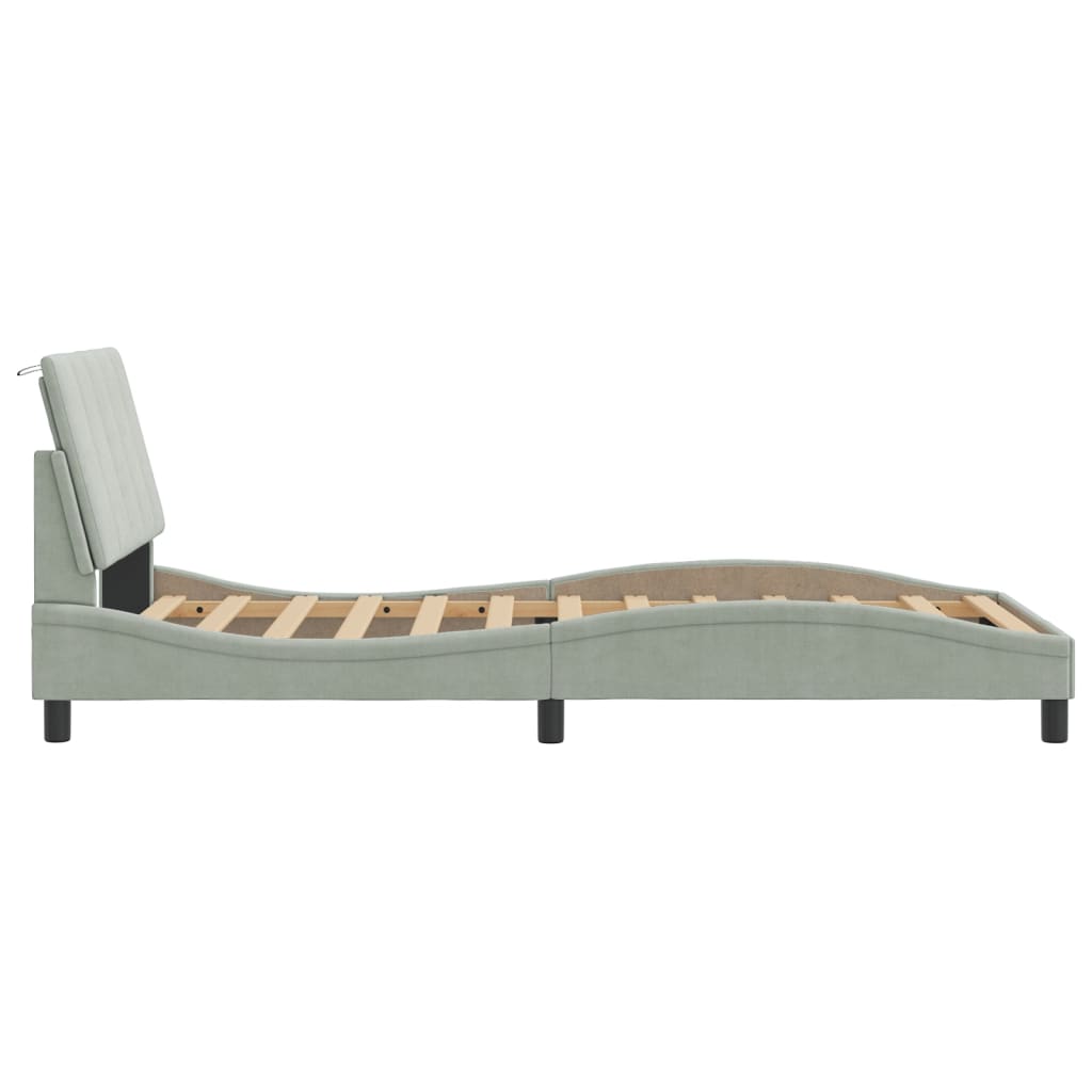 Bed Frame Light Gray