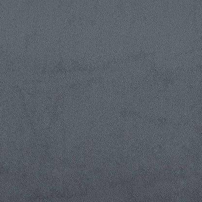 Bed Frame without Mattress "Hanko" Dark Gray 53.9"x74.8" Velvet