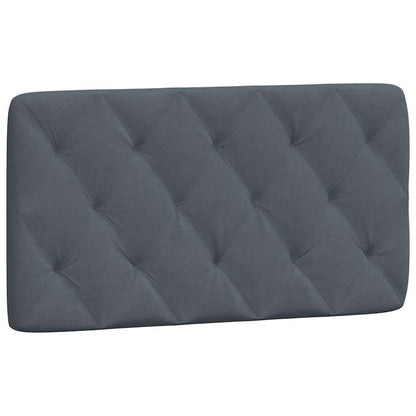 Bed Frame Dark Grey Velvet Twin Bed Frame Rectangular Modern