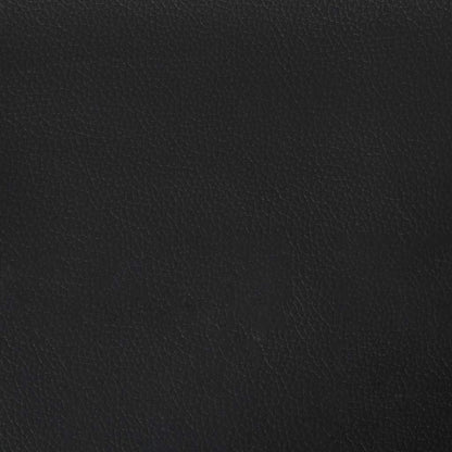 Bed Frame Black and White Faux Leather Full Durable Bed Frame