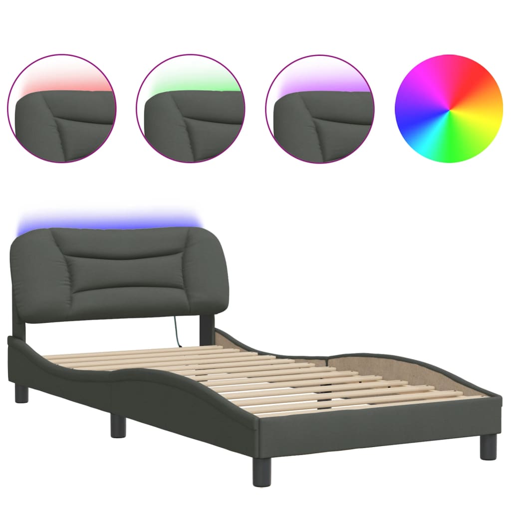 Bed Frame Dark Grey