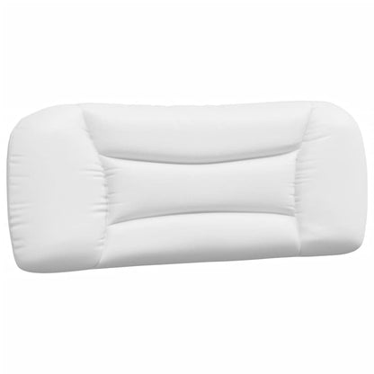 Bed Frame with LED without Mattress "Hvar" White 39.4"x74.8"