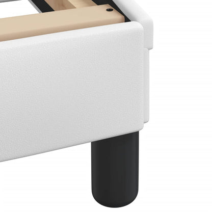 Bed Frame with LED without Mattress "Hvar" White 76"x79.9"