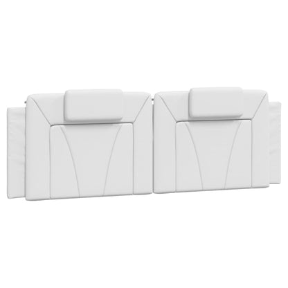 Bed Frame "Viana" with LED without Mattress White 59.8"x79.9"