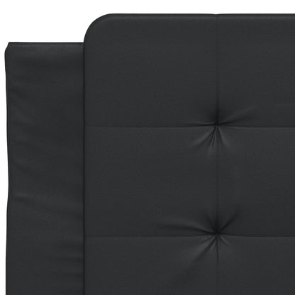 Bed Frame with LED without Mattress "Zadar" Black 39.4"x79.9"