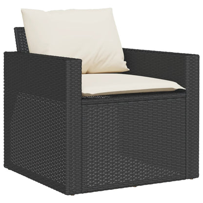 Garden Sofa Set Black, Cream White