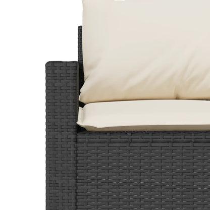 Garden Sofa Set Black, Cream White