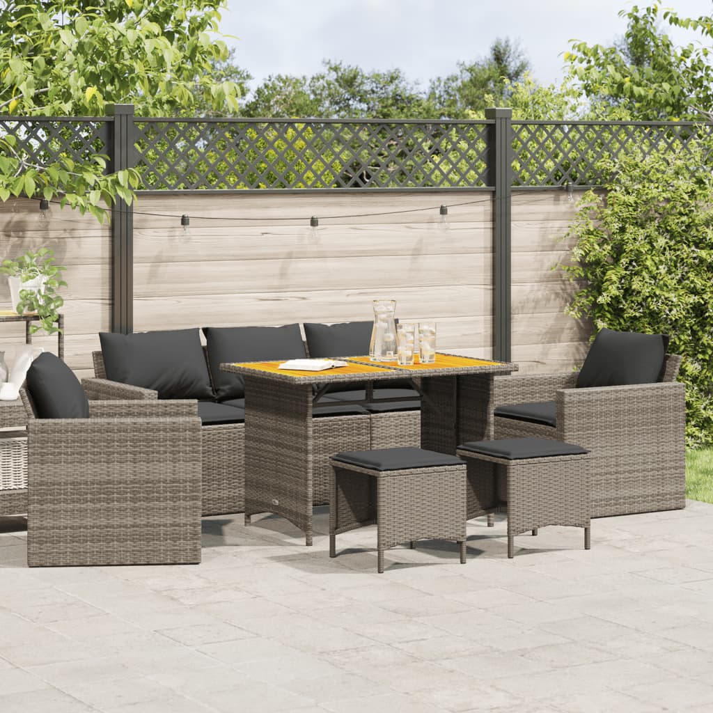 Garden Sofa Set Grey