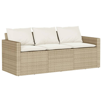 Garden Sofa Set Beige PE rattan Large Modular Garden Sofa Set