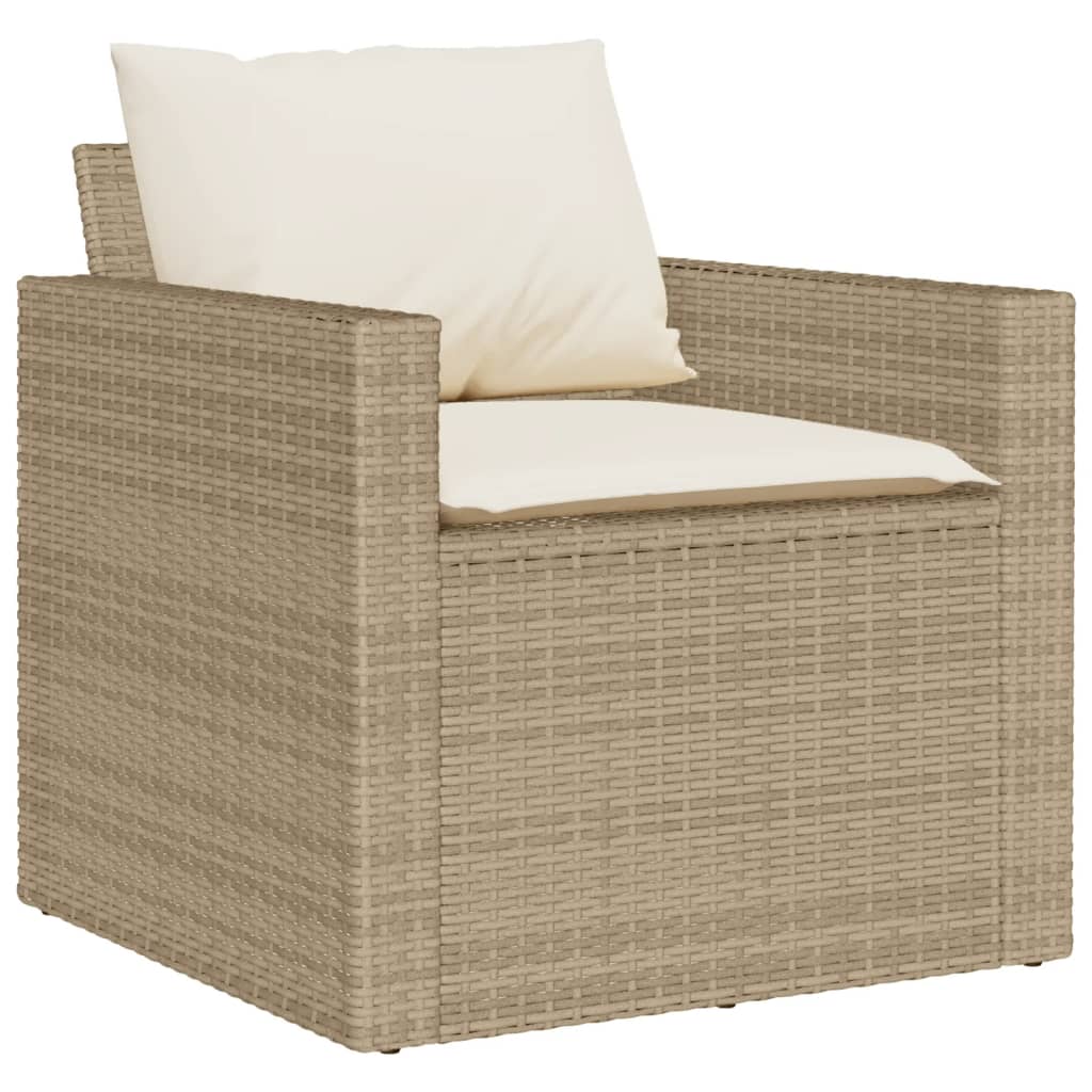 Garden Sofa Set Beige PE rattan Large Modular Garden Sofa Set