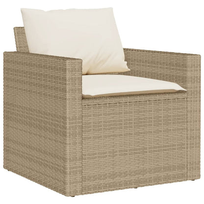 Garden Sofa Set Beige PE rattan Large Modular Garden Sofa Set