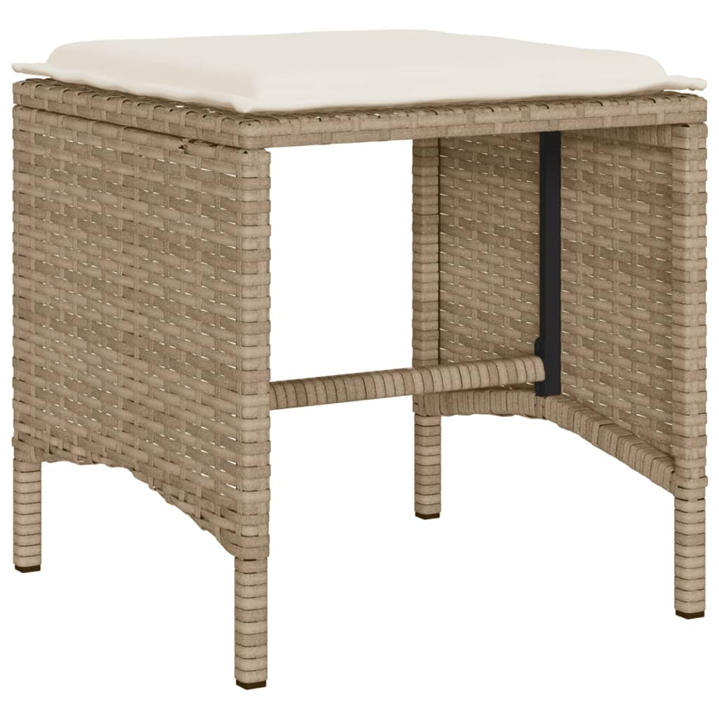 Garden Sofa Set Beige PE rattan Large Modular Garden Sofa Set