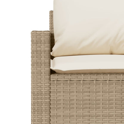 Garden Sofa Set Beige PE rattan Large Modular Garden Sofa Set