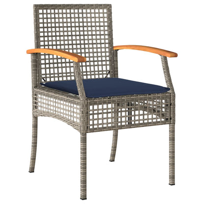 Patio Dining Set Set of 6 Gray