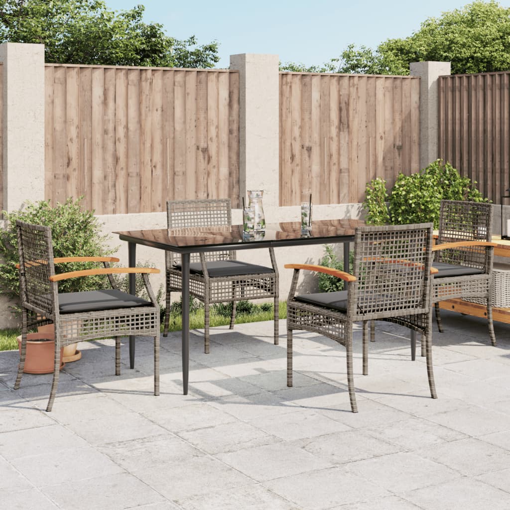 Garden Dining Set Grey