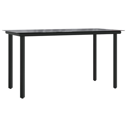 Garden Dining Set Grey PE rattan Medium UV-resistant materials