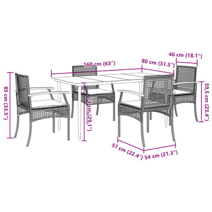 Garden Dining Set Beige