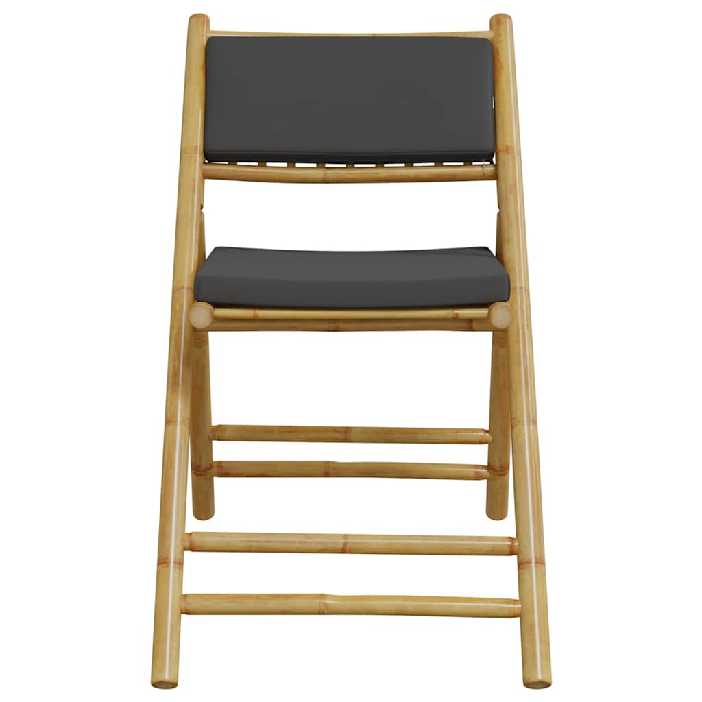 Bistro Chair Set of 4 Bamboo Bamboo, 100% polyester Compact