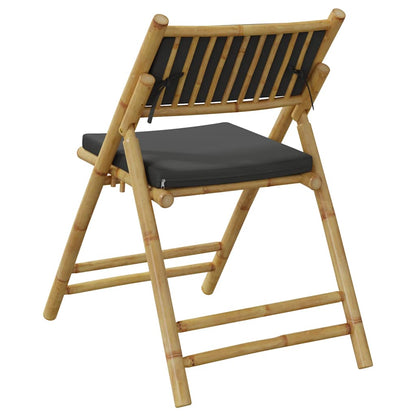 Bistro Chair Set of 4 Bamboo Bamboo, 100% polyester Compact
