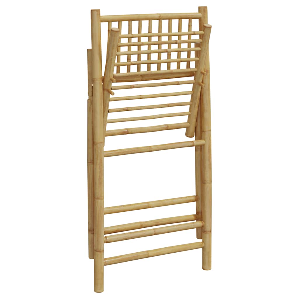 Bistro Chair Set of 6 Dark grey Bamboo, Polyester Standard