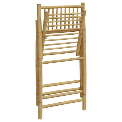 Bistro Chair Set of 6 Dark grey Bamboo, Polyester Standard