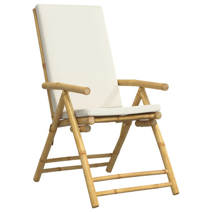 Garden Reclining Chair Set of 6 Cream White