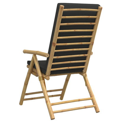 Garden Reclining Chair Set of 4 Dark grey