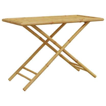 Bistro Set Bamboo, Dark Grey Bamboo, Polyester Standard