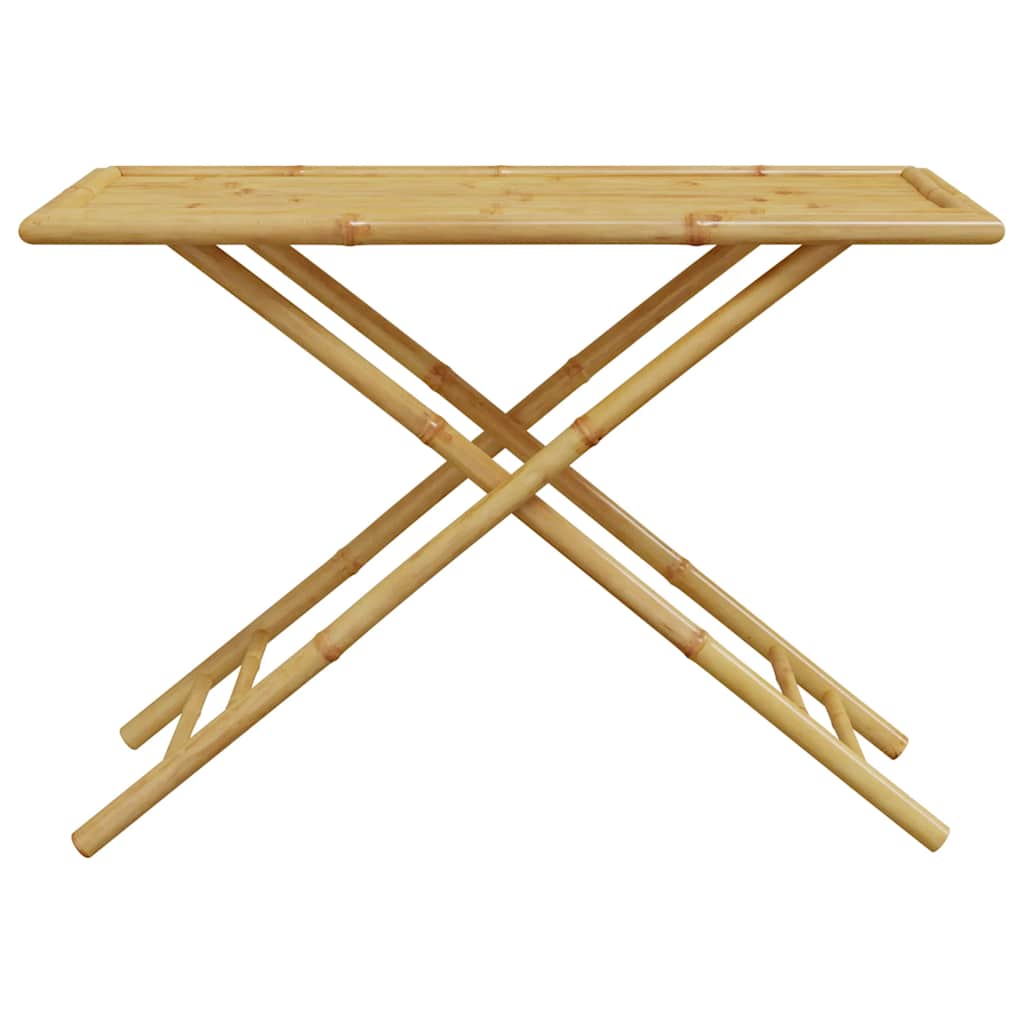 Bistro Set Bamboo, Dark Grey Bamboo, Polyester Standard