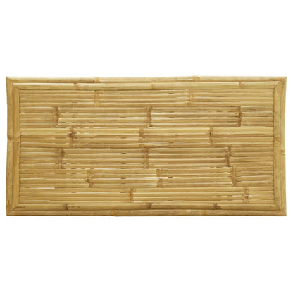 Bistro Set Bamboo, Dark Grey Bamboo, Polyester Standard