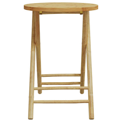 Bistro Set Dark Grey, Bamboo Bamboo, Polyester Medium Foldable