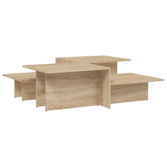 Coffee Table Set of 2 Sonoma oak Engineered wood Medium Durable