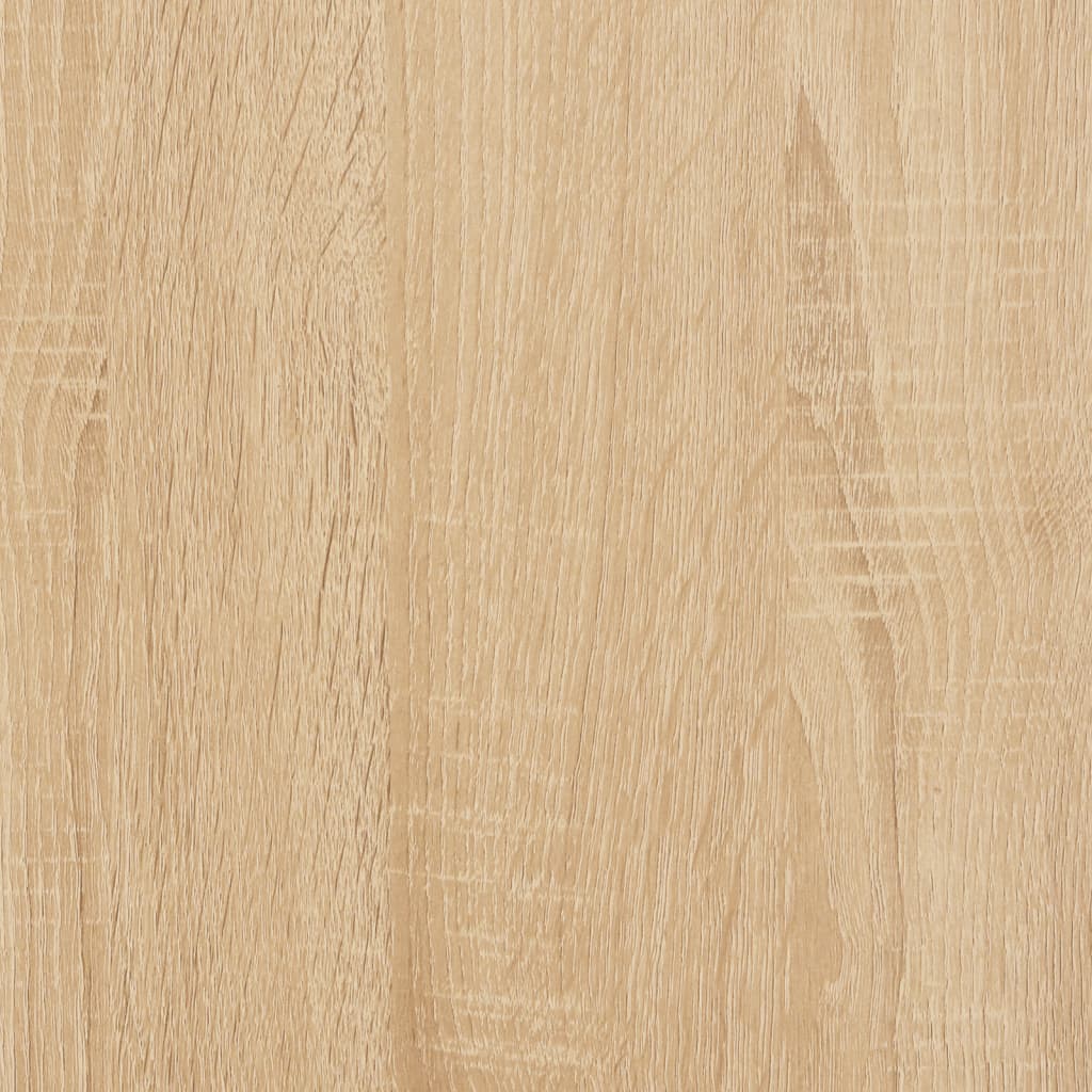 Coffee Table Set of 2 Sonoma Oak and White Engineered Wood Medium