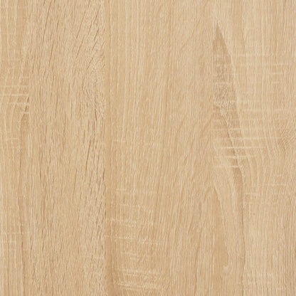 Coffee Table Set of 2 Sonoma Oak and White Engineered Wood Medium