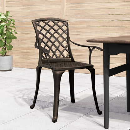 Garden Chair Bronze Cast Aluminum Medium Durable Garden Chair
