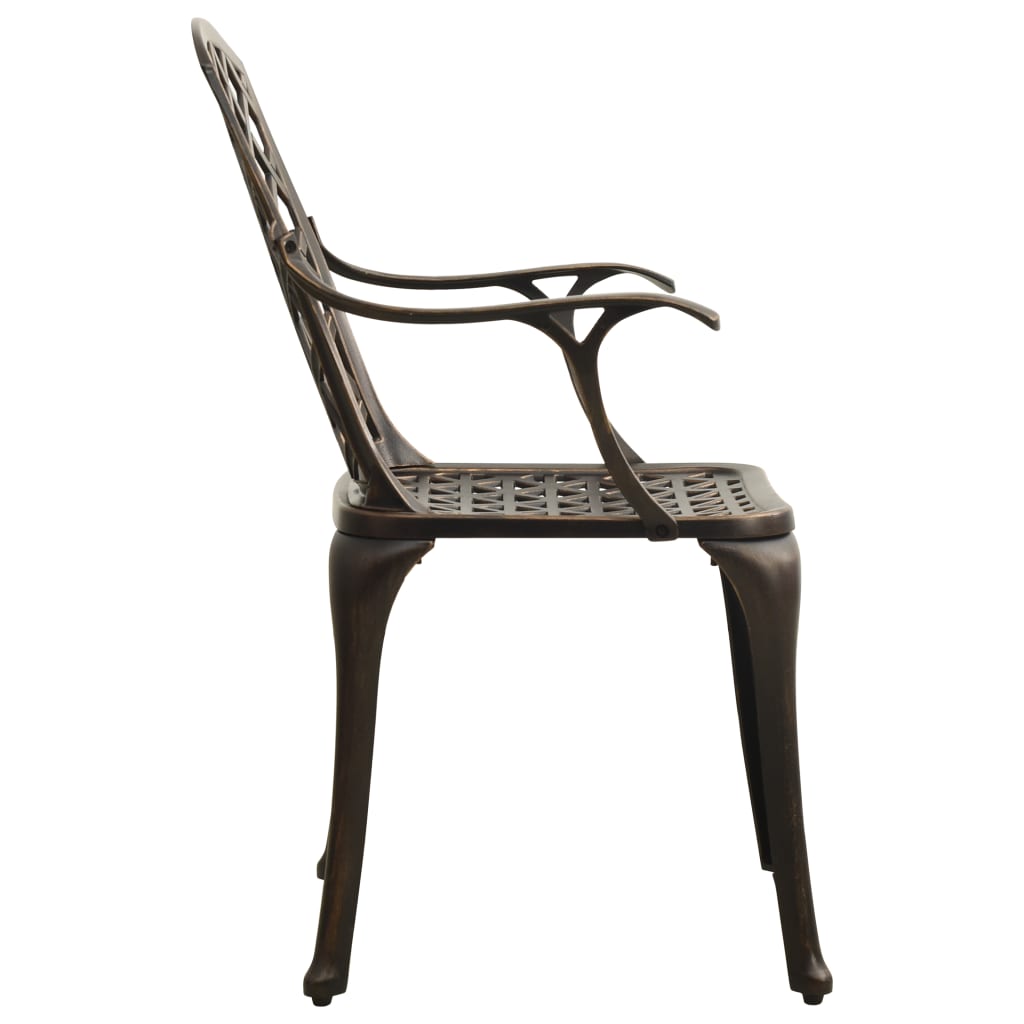 Garden Chair Bronze Cast Aluminum Medium Durable Garden Chair