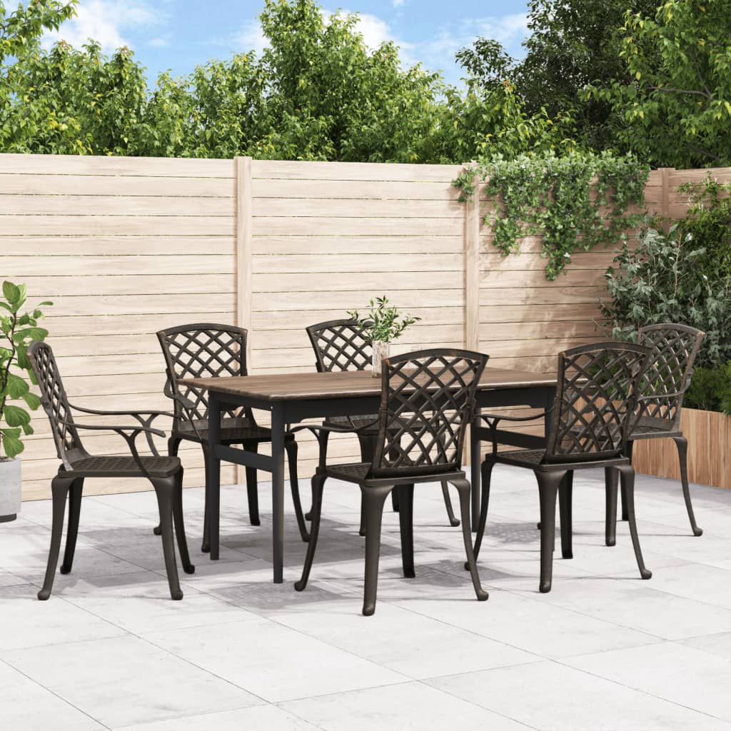 Garden Chair Bronze Cast Aluminum Medium Durable Garden Chair