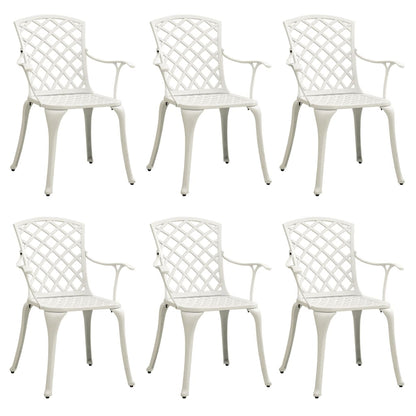 Garden Chair White Cast aluminum Medium Ergonomic Garden Chair