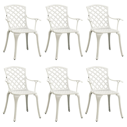Garden Chair White Cast aluminum Medium Ergonomic Garden Chair