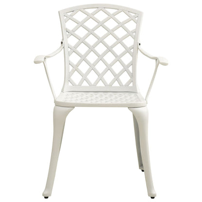 Garden Chair White Cast aluminum Medium Ergonomic Garden Chair