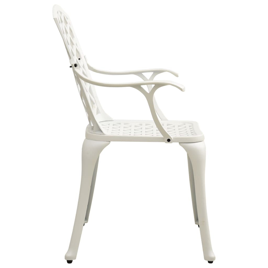 Garden Chair White Cast aluminum Medium Ergonomic Garden Chair