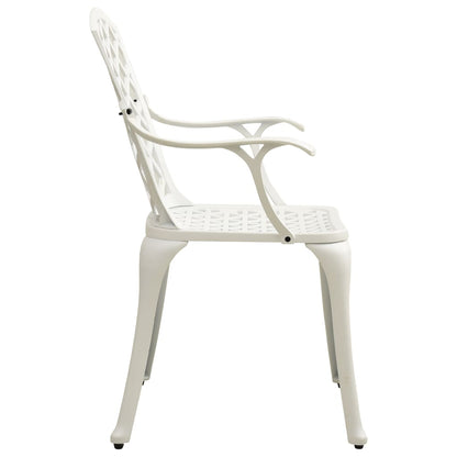 Garden Chair White Cast aluminum Medium Ergonomic Garden Chair