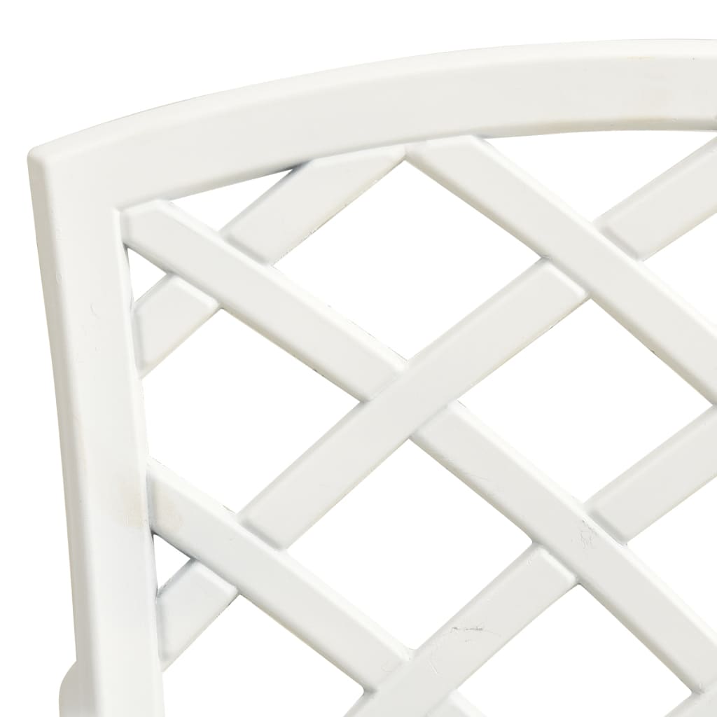 Garden Chair White Cast aluminum Medium Ergonomic Garden Chair